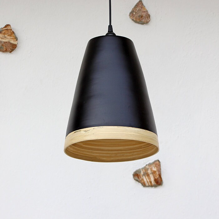 MODERN RATTAN PENDANT Lıght Black Rattan Pendant Lıght Etsy