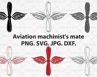 Addetto alla macchina dell'aviazione della Marina degli Stati Uniti (svg, png, dxf, jpg)
