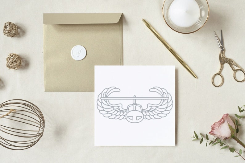 US Army Air Assault Badge Vector Graphic. Military Badge, Air Assault ...