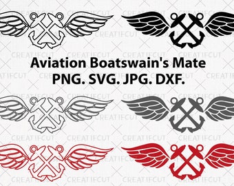 アメリカ海軍航空機械工の SVG、USN 海軍階級章クリップ アート