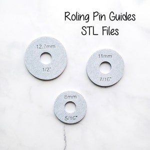 Rolling Pin Guide- STL files- 3 sizes