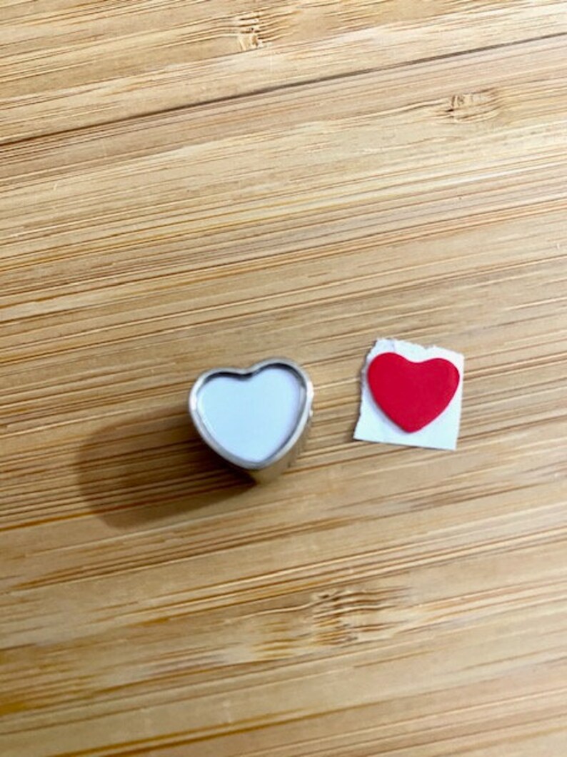 Sublimation Blanks Photo Heart Charm Sub Blanks Etsy UK