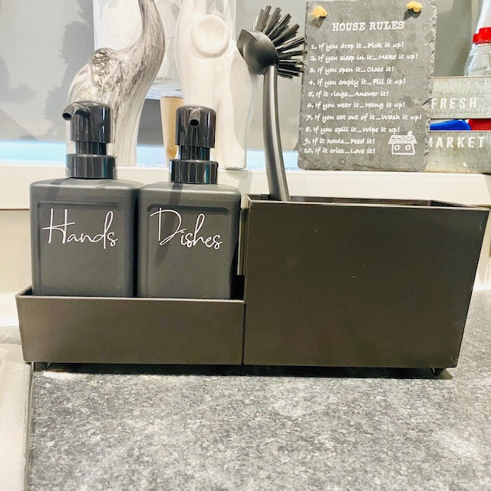 Soap Dispenser & Sink Caddy Set Kitchen Storage Hand Soap Etsy