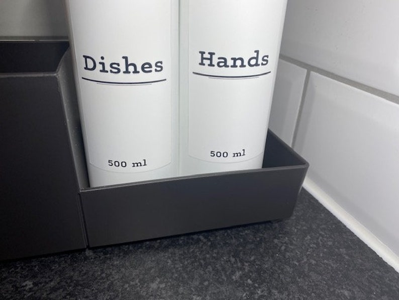 Monochrome Soap Dispenser & Sink Organiser Kitchen Storage Etsy UK