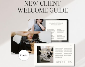Client Welcome Packet Canva Template: Editable Onboarding Guide (Digital Download