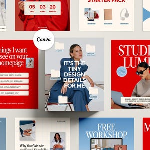 Brand Designer Instagram Template Kit | 40 Canva Social Media Templates for Creative Businesses | Lume Collection