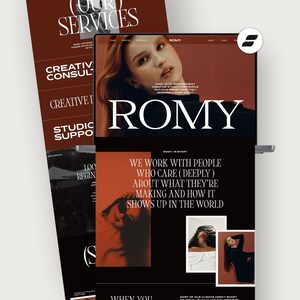 Showit Website Template for Designers, Coaches & Creative Businesses | Editorial Service Provider Website | Mobile Optimized