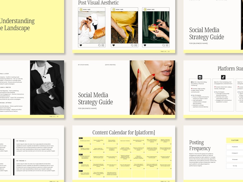 Social Media Strategy Template: Client Proposal, Canva (Digital Download) image 7