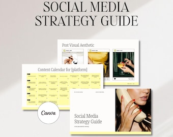 Plantilla de estrategia de redes sociales: Propuesta para el cliente, Canva (Descarga digital)