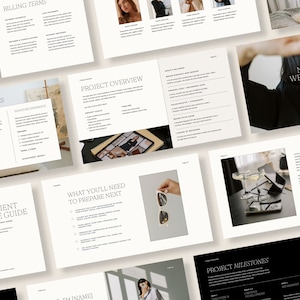 Kundvälkomstpaket Canva-mall: Redigerbar onboardingguide (digital nedladdning) bild 3
