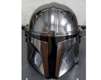 The Mandalorian Helmet With Inner Leather | Star Wars Mandalorian Helmet | Role Plays Mandalorian Helmet Cosplay Prop Movie Helmet