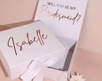 Bridesmaid Proposal Box, Personalised Gift Box, Will you be my Bridesmaid Maid of Honour