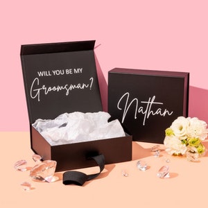 Groomsmen Best Man Bridesmaid Proposal Box, Personalised Gift Box, Will you be my Bridesmaid Maid of Honour, Bridesmaid Gifts