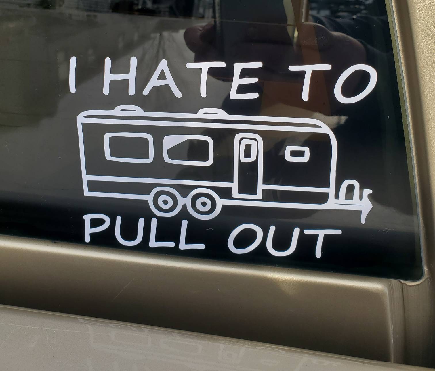 Camper/Camping I hate to pull out decal Etsy