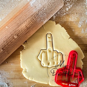 Fuck you cookie cutter | Middle finger cookie cutter | MyDoPe cookie cutter | Formina divertente per ex - FCH