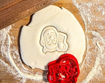 Santa and Sock cookie cutter | MyDoPe cookie cutter