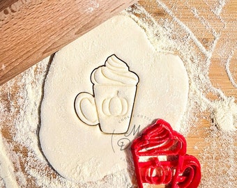 Pumpkin Latte cookie cutter | Fall cookie cutter | MyDoPe cookie cutters