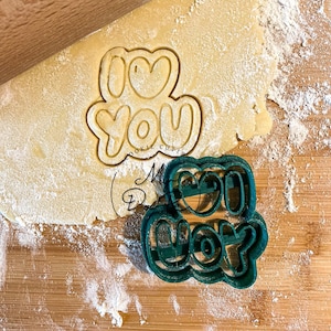 I love you cookie cutter | Heart cookie cutter | MyDoPe cookie cutters | Christmas cookie cutter | Gift idea for Christmas