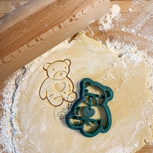 Bear cookie cutter | Christmas cookie cutter | Heart cookie cutter | Love cookie cutter | Christmas gift idea | MyDoPe cookie cutter