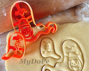 Kawaii ghosts, Halloween cute cookie cutters | MyDoPe cookie cutters | Halloween lovers gift idea | accessories for party | funny cookies