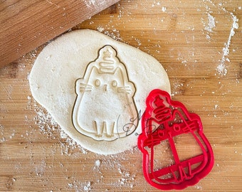 Christmas Tree Cat cookie cutter | christmas cookie cutter | MyDoPe cookie cutter | Cat butt cookie cutter | Clay and fondant cookie cutter