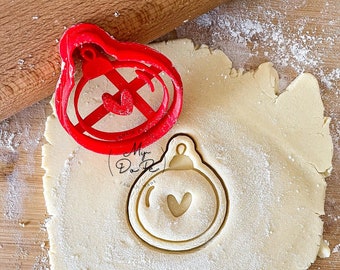 Christmas cookie cutter | Christmas ornament | Christmas ball | MyDoPe cookie cutter | Fondant and Clay cutter | Christmas decor
