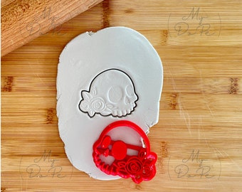 Skull with roses - MyDoPe Cookie Cutters