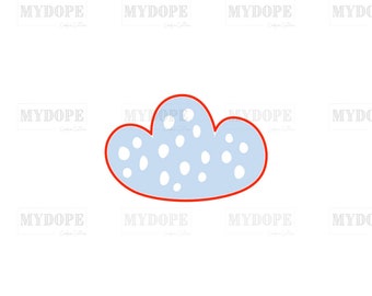 Puffy Cloud Cookie Cutter - MyDoPe Cutters