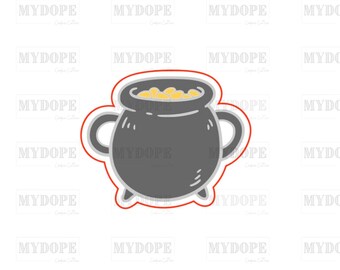 Pot of Gold Cookie Cutter - St Patrick's Collection - MyDoPe Cutters