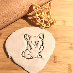 Middle finger corgi cookie cutter | Dog cookie cutter | Fuck you cookie cutter | MyDoPe cookie cutter | Dog lover gift idea | Rude cutter