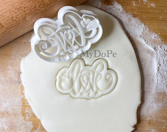 Love cookie cutter | MyDoPe cookie cutter | St Valentin gift | Wedding cookie cutter | Gift for boyfriend | Gift idea for girlfriend