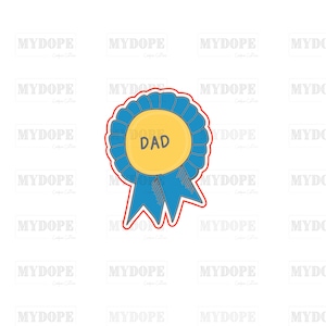 Father's Day Rosette Cookie Cutter - MyDoPe Cutters