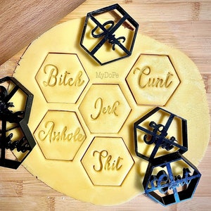 Rude cookie cutter for mean people | Adult cookie cutter, quotes cookie cutters, funny cookie cutters | MyDoPe cookie cutters | friend gift
