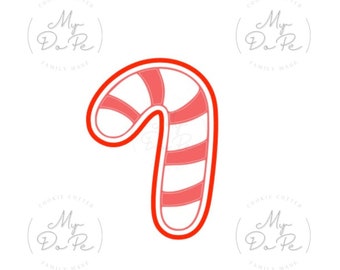 Candy Cane Cookie Cutter - MyDoPe Cutters