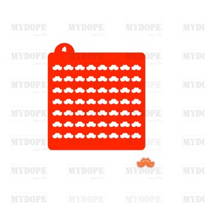 Digital Download - Bushy Mustache Sprinkle Stencil - STL file fo 3D Printing - MyDoPe Cookie Cutter