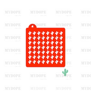 Digital Download - Tall Cactus Stencil - STL file fo 3D Printing - MyDoPe Cookie Cutter