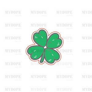 Four Leaf Clover Cookie Cutter - St Patrick's Collection - MyDoPe Cutters