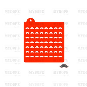 Digital Download - Classic Mustache Sprinkle Stencil - STL file fo 3D Printing - MyDoPe Cookie Cutter