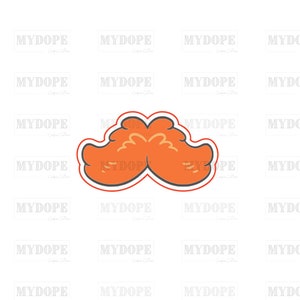 Bushy Mustache Cookie Cutter - St Patrick's Collection - MyDoPe Cutters