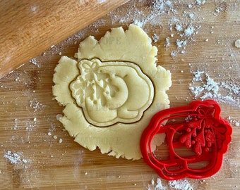 Butt with Mistletoe cookie cutter | MyDoPe cookie cutters