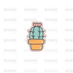Cactus with Flower Cookie Cutter - MyDoPe Cutters