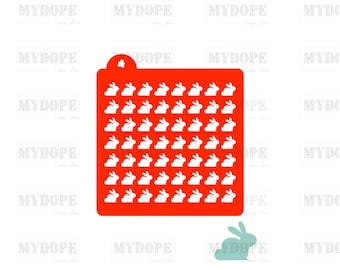 Digital Download - Sitting Bunny Stencil - STL file for 3D Printing - MyDoPe Cookie Cutter
