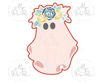 Girl Ghost with Flowers - MyDoPe Cookie Cutters