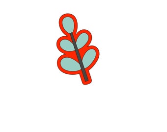 Leaf Cookie Cutter - MyDoPe Cookie Cutters - Farm Life Collection