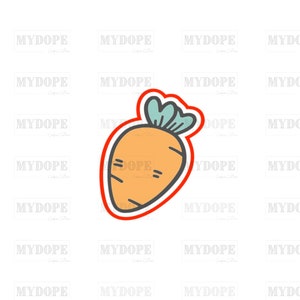 Carrot Cookie Cutter - MyDoPe Cutters