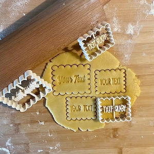 Custom cookie cutter | Formine per biscotti con nome | Petit beurre personnalisable | Gift for kids | Birthday gift | MyDoPe cookie cutter