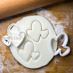 Heart cookie cutters, ideal gift for boyfriend or girlfriend | MyDoPe cookie cutters | Christmas gift idea | St Valentin gift idea