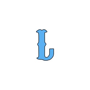 Circus Themed Letter “L” cookie cutter | MyDoPe cookie cutter