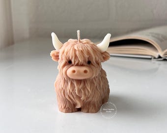 Highland Cow Candle | Highland Rind Kerze | Cow Candle | Kuh Kerze