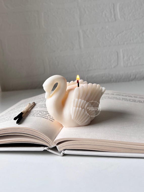 Bougie cygne | Bougie cygne | Bougie de mariage | Décoration de mariage